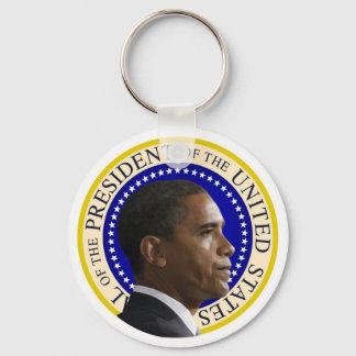 President Obama Profile Nyckelring