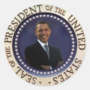 President Obama Runt Klistermärke