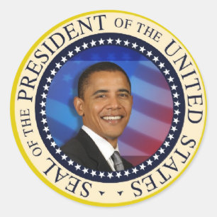 President Obama Runt Klistermärke