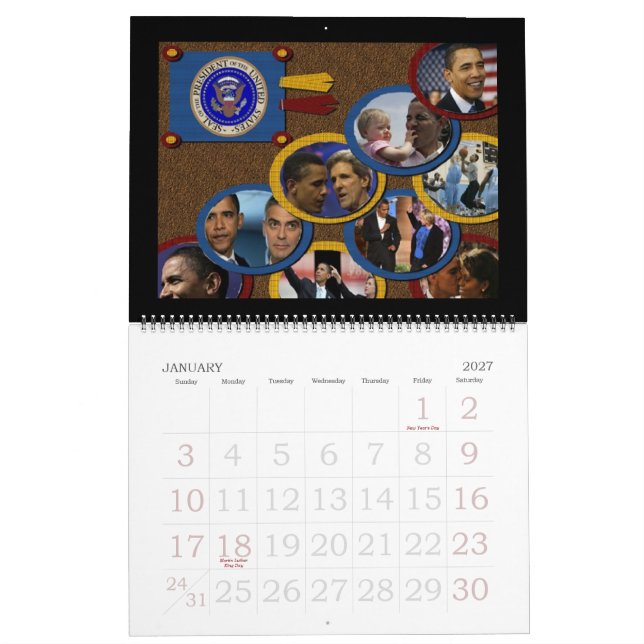 President Obama SCRAPBOOK STORY 2009 Kalender (Jan 2027)