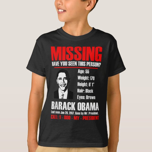President Obama T Shirt saknas (Framsida)