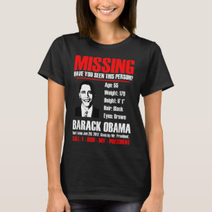 President Obama T Shirt saknas