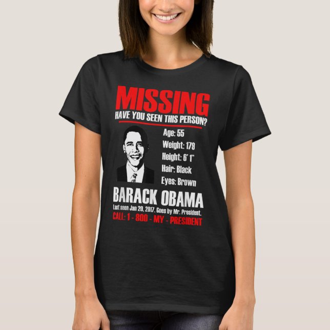 President Obama T Shirt saknas (Framsida)