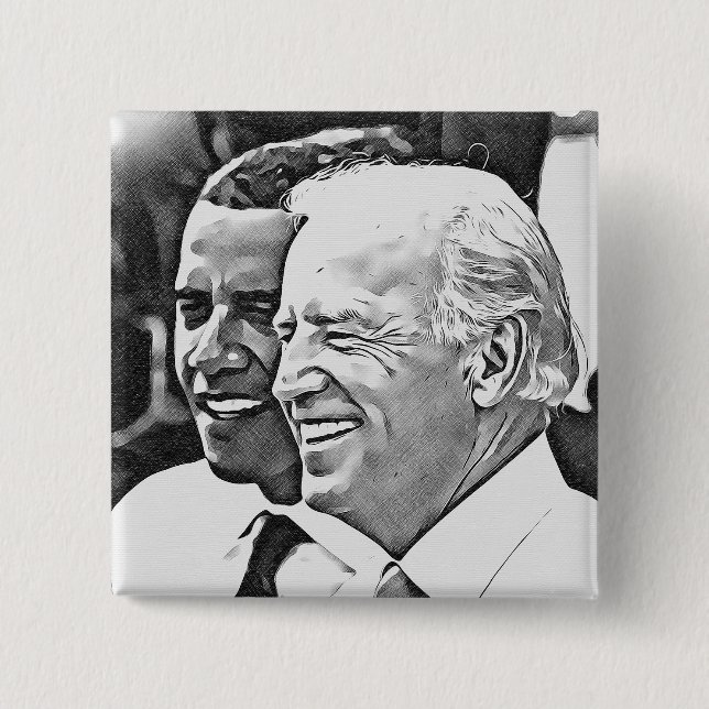 President Obama & Vice President Biden Button Knapp (Framsida)