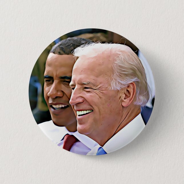 President Obama & Vice President Biden Button Knapp (Framsida)
