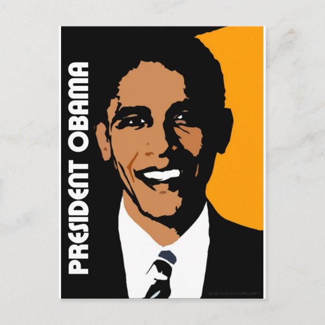 President Obama Vykort (Framsida)