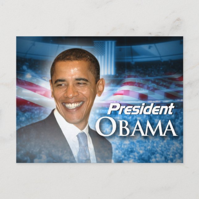 President Obama Vykort (Framsida)