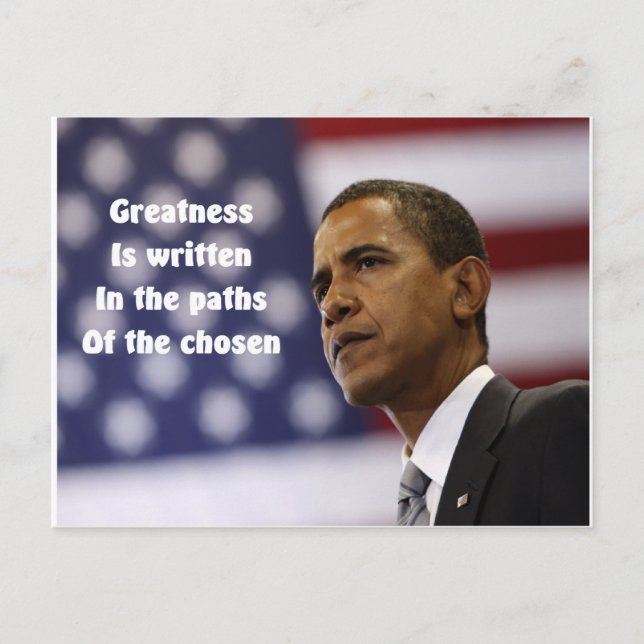 President Obama Vykort (Framsida)