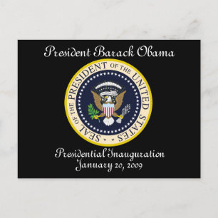 President Obamas presidentinvigning Vykort