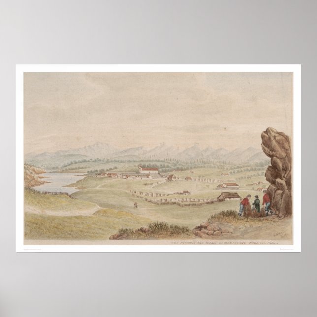 President och Pueblo of Monterey (1104) Poster (Framsidan)