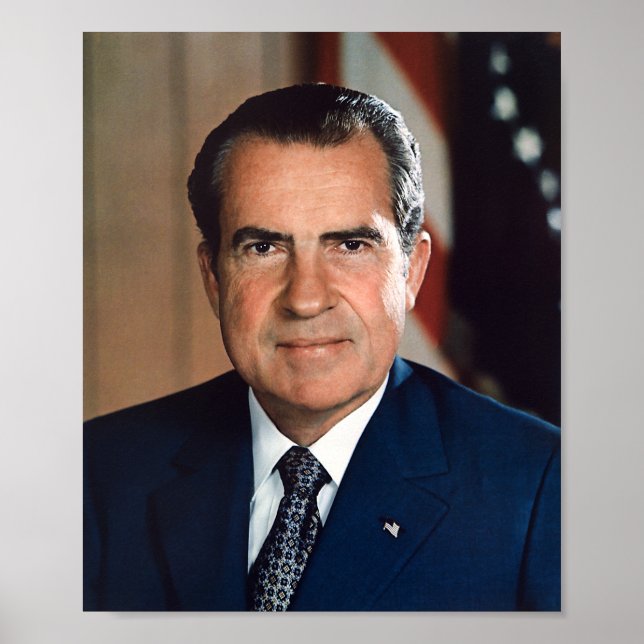 President Richard Nixon Porträtt Poster (Framsidan)