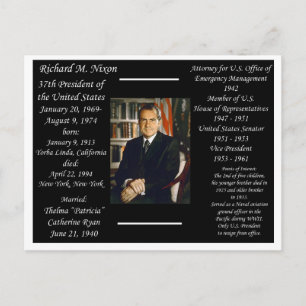 President Richard Nixon Vykort