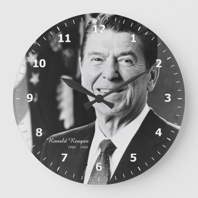 President Ronald Reagan Clock Stor Klocka (Framsida)