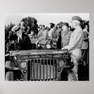 President Roosevelt och general Patton - 1943 Poster