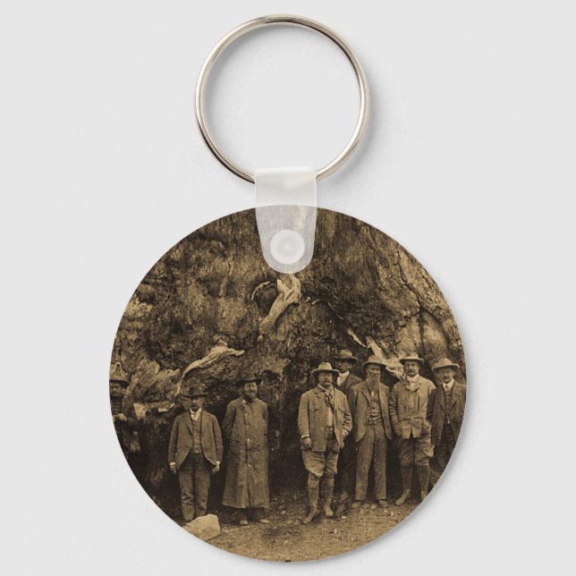President Roosevelt och John Muir "03 (Sepia) Nyckelring (Framsida)