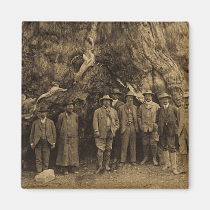 President Roosevelt och John Muir 1903 (Sepia) Magnet
