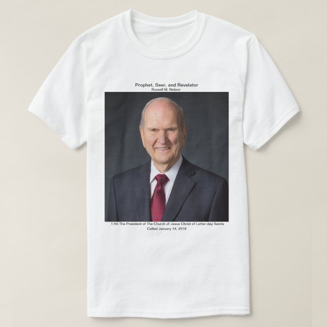 President Russell M. Nelson T Shirt (Design framsida)