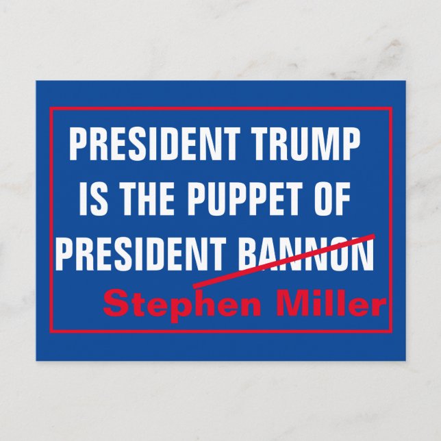 President Stephen Miller Vykort (Framsida)
