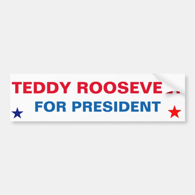 President Sticke Teddy Roosevelt Bildekal (Framsidan)
