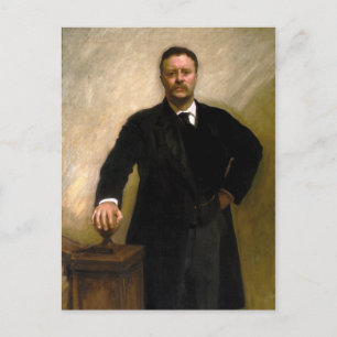 President Theodore Roosevelt av John Singer Sargen Vykort
