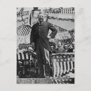 President Theodore Roosevelt i Wyoming Vykort