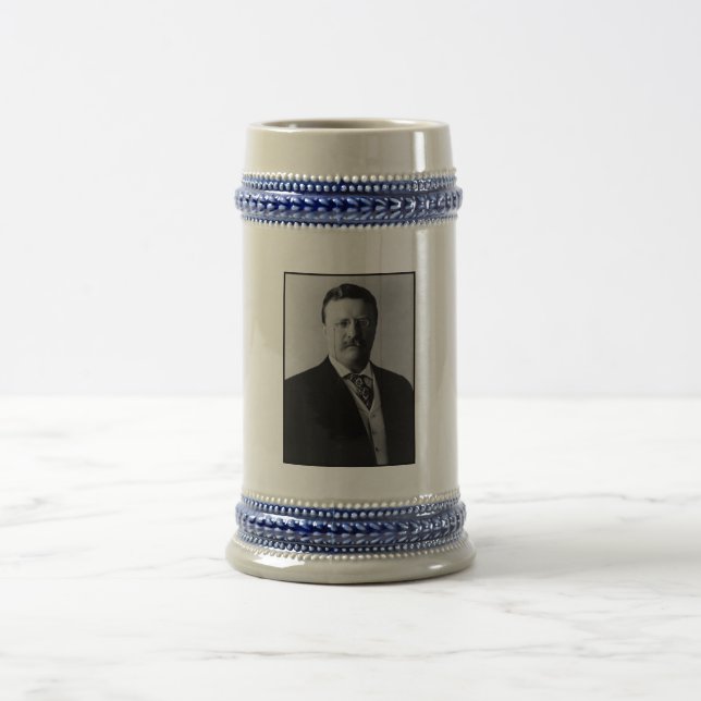 President Theodore Roosevelt Porträtt Beer Stein Sejdel (Center)