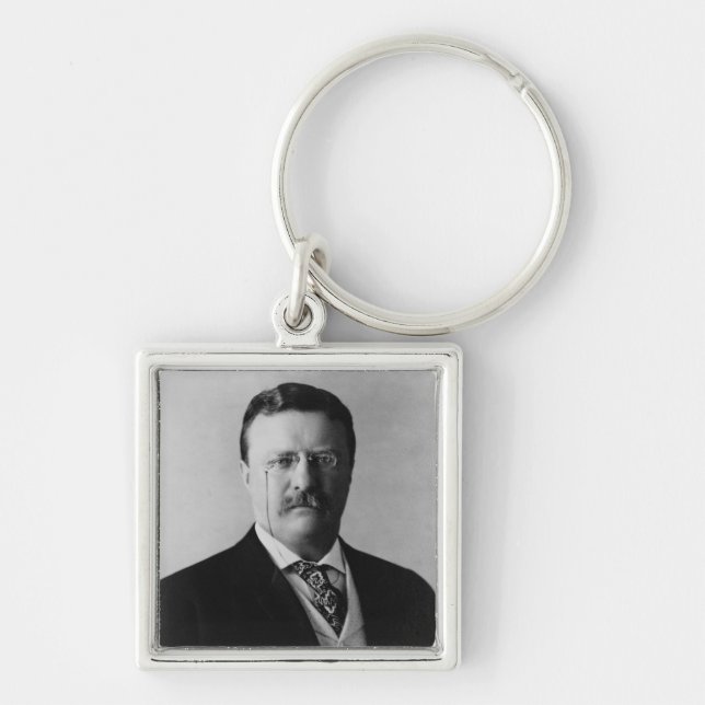 President Theodore Roosevelt Porträtt Nyckelring (Framsidan)