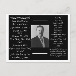 President Theodore Roosevelt Vykort