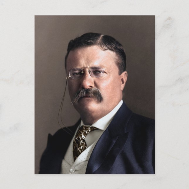 President Theodore Roosevelt Vykort (Framsida)