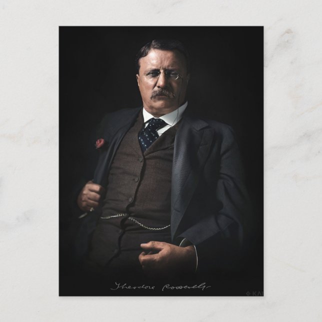 President Theodore Roosevelt Vykort (Framsida)