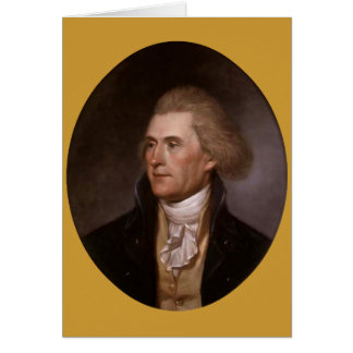 President Thomas Jefferson Hälsningskort