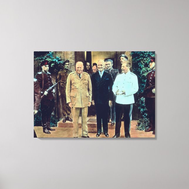 President Truman och Joseph Stalin Canvastryck (Framsida)