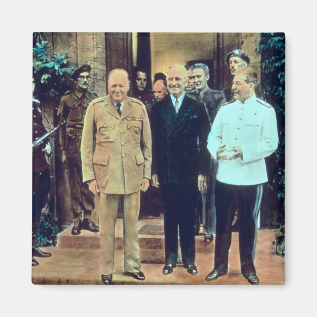 President Truman och Joseph Stalin Magnet (Framsidan)