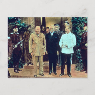 President Truman och Joseph Stalin Vykort