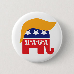 President Trump 2020 GOP Elephant Hair MAGA Knapp