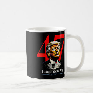 President Trump 2025 invigningdag Kaffemugg
