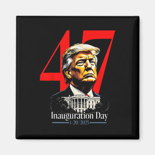 President Trump 2025 invigningdag Magnet