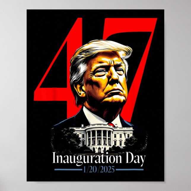 President Trump 2025 invigningdag  Poster (Framsidan)