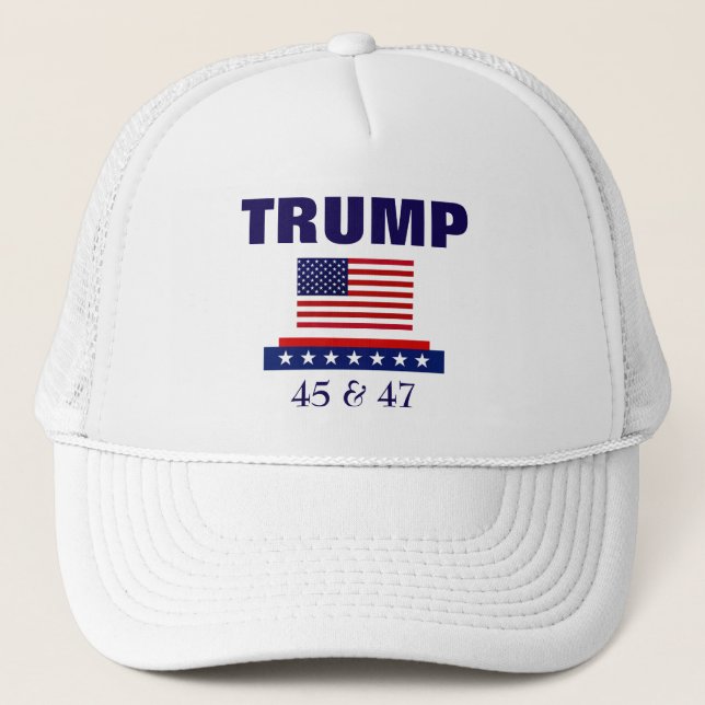 PRESIDENT TRUMP 45 & 47 KEPS (Framsida)