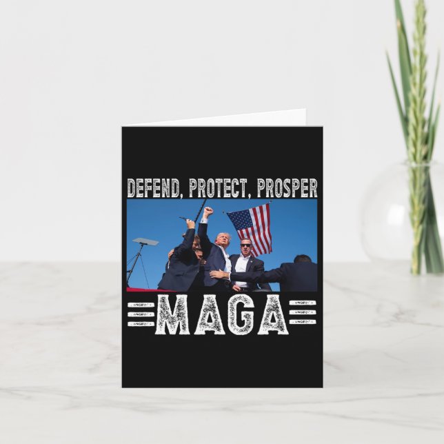 President Trump 45 47 Mega Defend Protect Prosper Kort (Framsida)