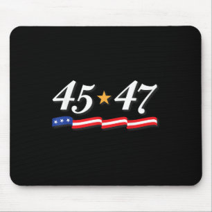 President Trump 45 47 siffror som 45 och 47 Musmatta