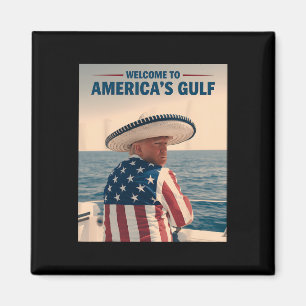 President Trump America's Bukt Mexico Sombrero Ame Magnet
