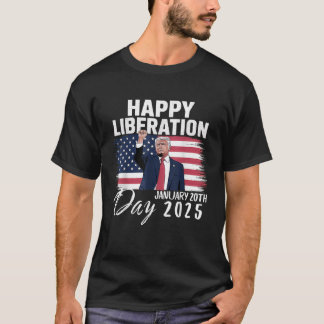 President Trump deklarerar befrielsedagen i Lyckli T Shirt