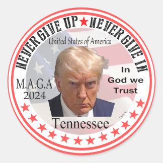 President Trump for Tennessee, Sticker Runt Klistermärke