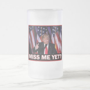 President Trump fröken mig än Frostat Ölglas