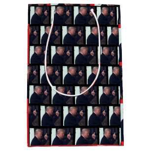 President Trump ger fingret