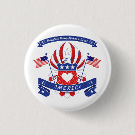 President Trump Gör en Underbar AMERIKA Knapp