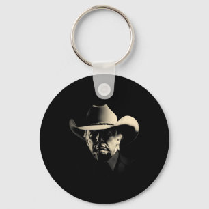 President Trump Head Cowboy Usa 2024 Omröstning Nyckelring