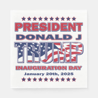 President Trump Inauguration 2025 Pappersservett
