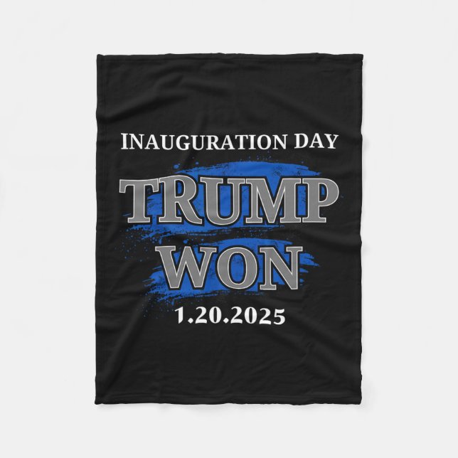 President Trump Inauguration Day 2025 Memorabilia Fleecefilt (Framsidan)